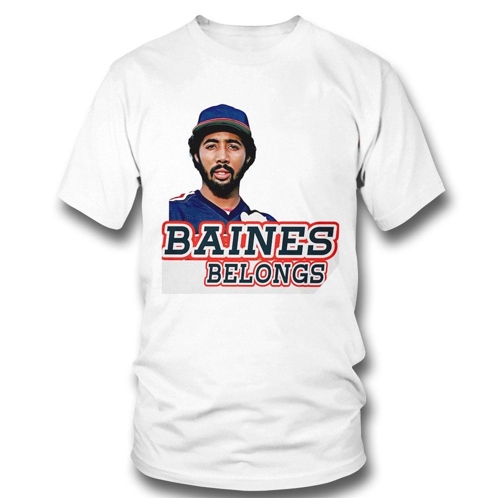 Baines Belongs Harold Baines Chicago White Sox Hall Of Fame Shirt Hoodie