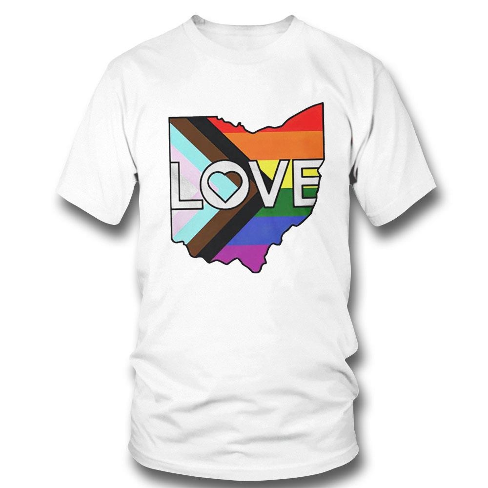 Cleco Ohio Love Progress Pride Tee Hoodie Ls Shirt