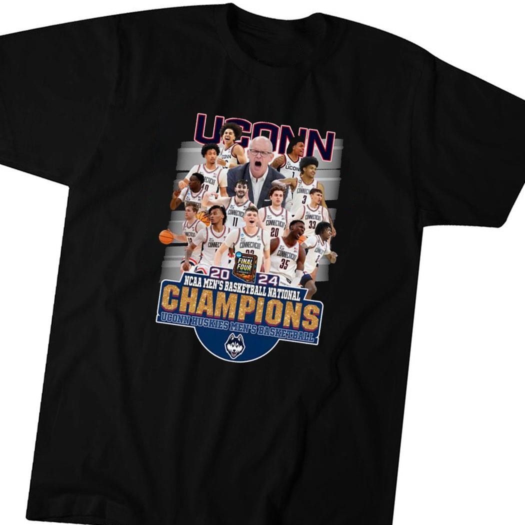 Dan Hurley Coach Uconn Huskies Team Final Four Ncaa Men’s Basketball National Chmapions 2024 Shirt Hoodie