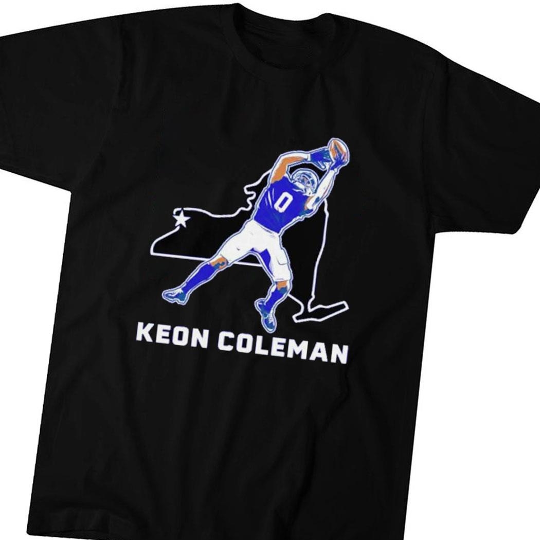 Keon Coleman Buffalo Bills State Star Shirt Hoodie Ladies Tee