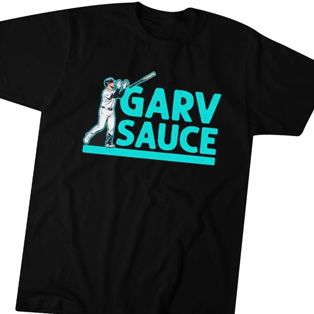 Mitch Garver Seattle Mariners Garv Sauce Bat Toss Shirt Hoodie Ladies Tee