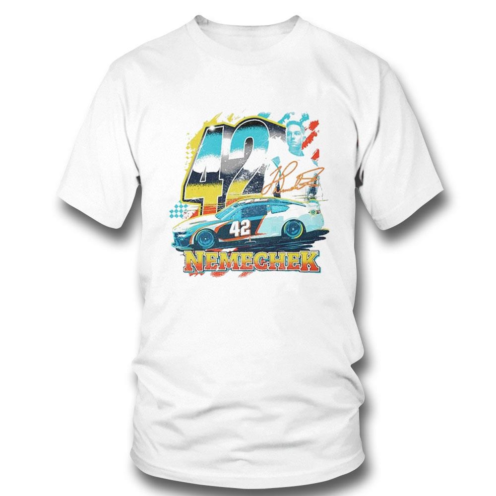 Nemechek 42 Finish Line S S Vintage Signature Tee Ls Shirt