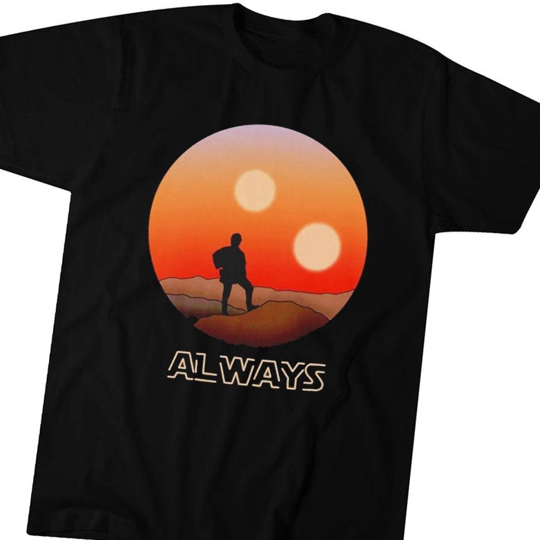 Star Wars Always Vintage Shirt Hoodie Ladies Tee