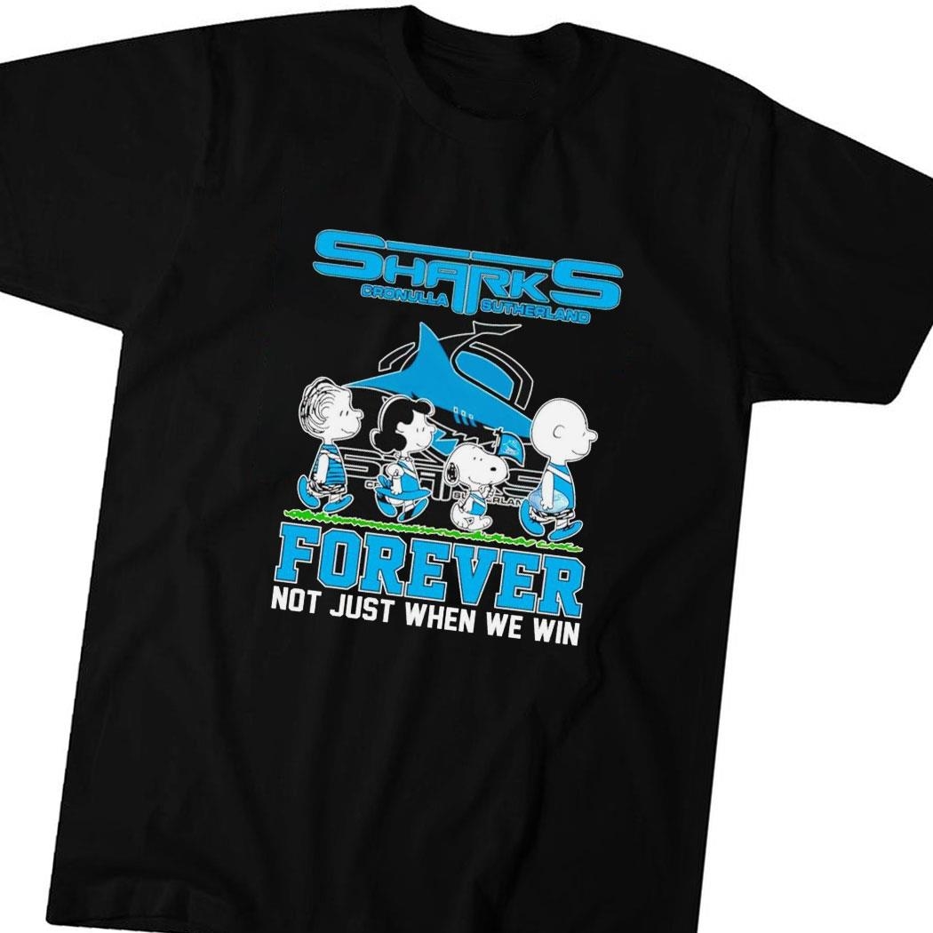 Stream Peanuts Snoopy Nrl Cronulla-sutherland Sharks Forever Tee Hoodie Ls Shirt
