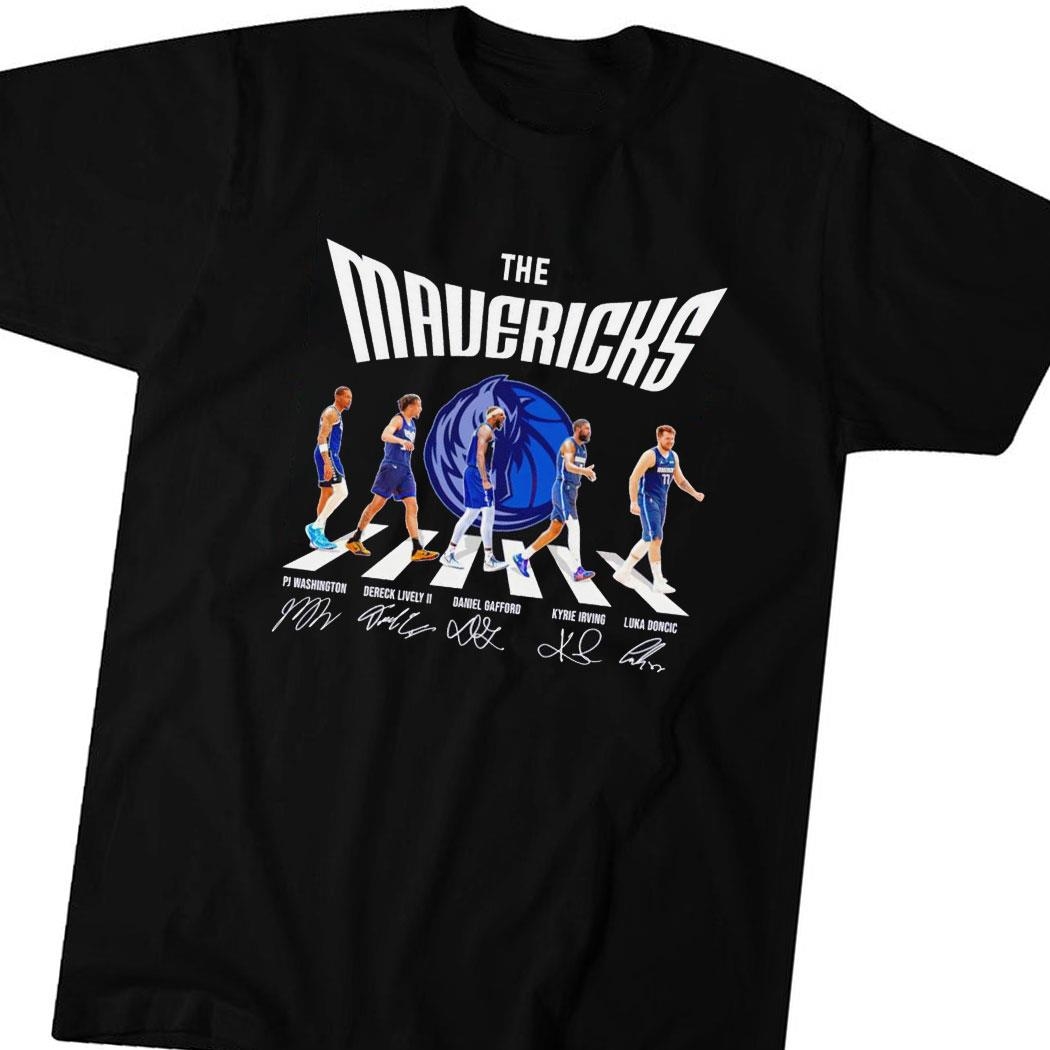The Dallas Mavericks Washington Lively Ii Gafford Irving Doncic Abbey Road Tee Hoodie
