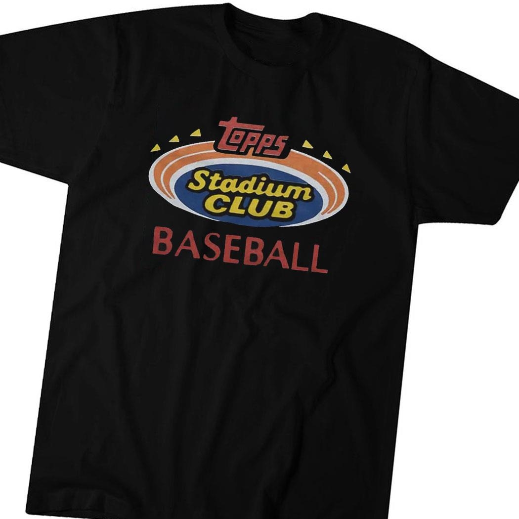 Topps Stadium Club Baseball Tee Hoodie Ls Shirt