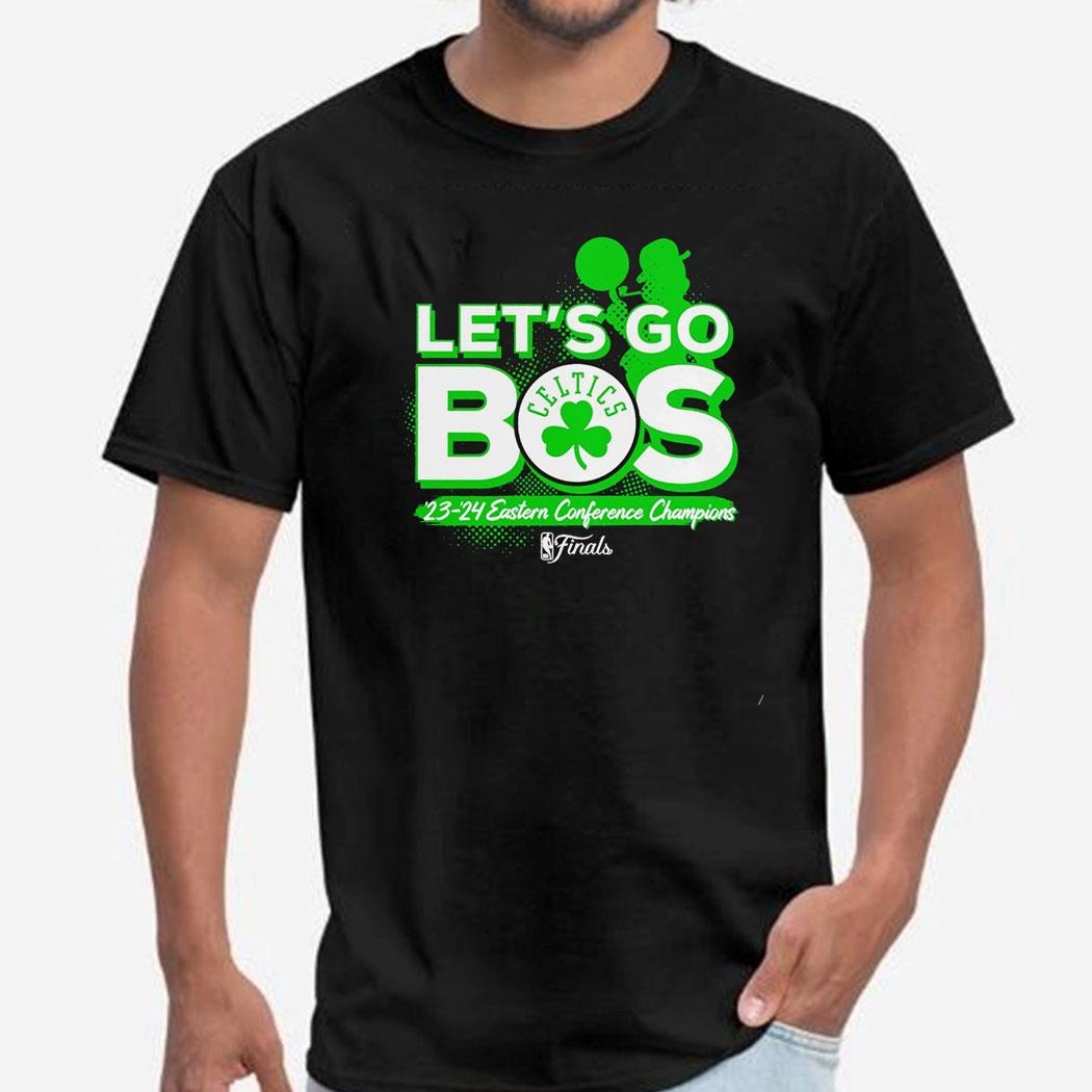 Boston Celtics Let’s Go Bos 2023-2024 Eastern Conference Champions Finals Shirt