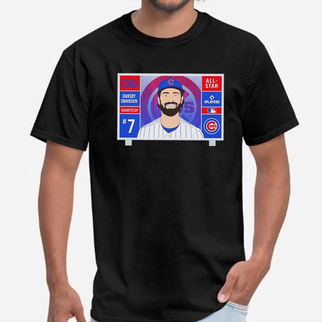 Chicago Cubs Dansby Swanson Shortstop All-star Tee Hoodiepng