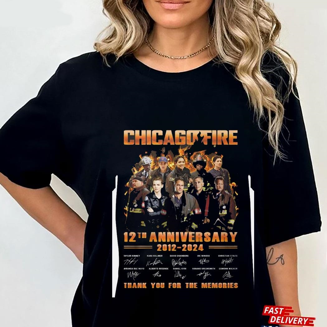 Chicago Fire 12th Anniversary 2012-2024 Thank You For The Memories Tee Hoodie Ls Shirt Chicago Fire 12th Anniversary 2012-2024 Thank You For The Memories Tee Hoodie Ls Shirt