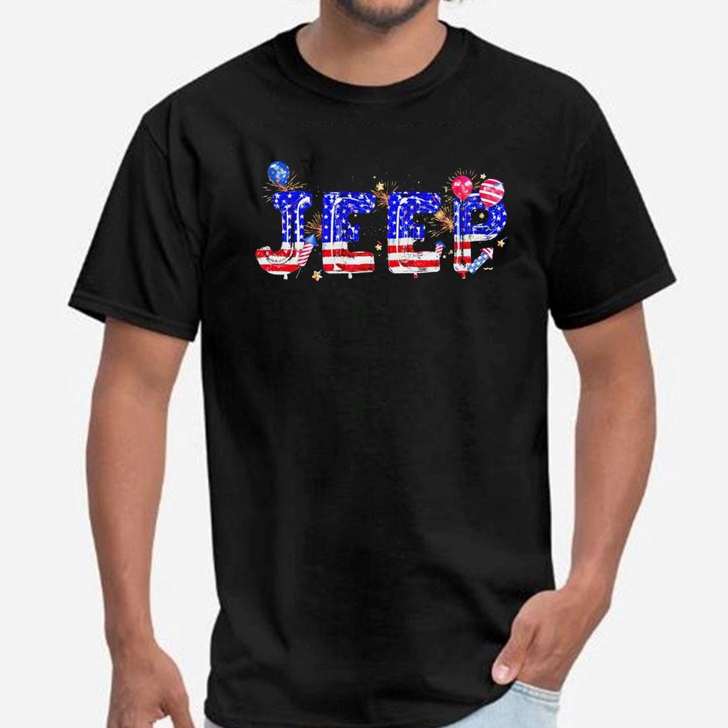 Happy Independence Day Jeep American Flag Logo 2024 Tee Hoodiepng