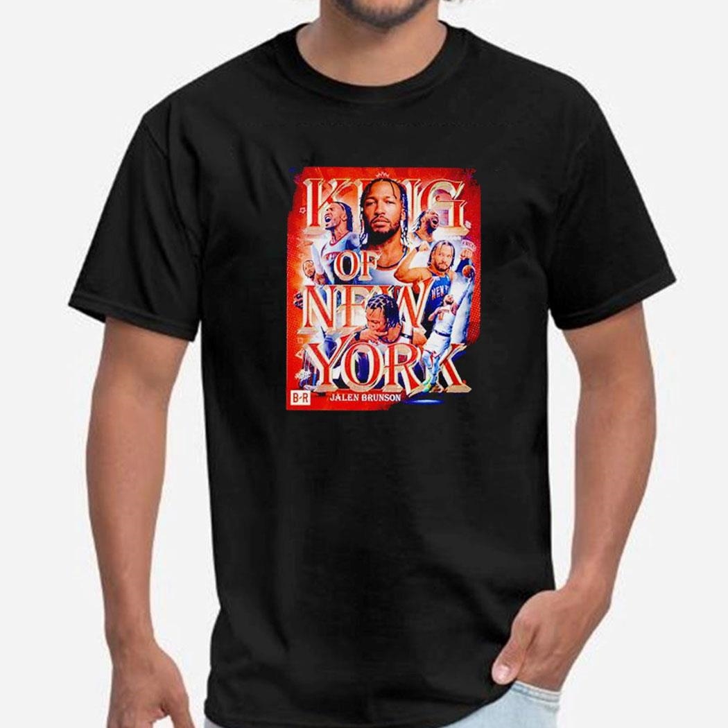 Jalen Brunson King Of New York Knicks Takedown Philly Nba Poster Shirt Hoodie