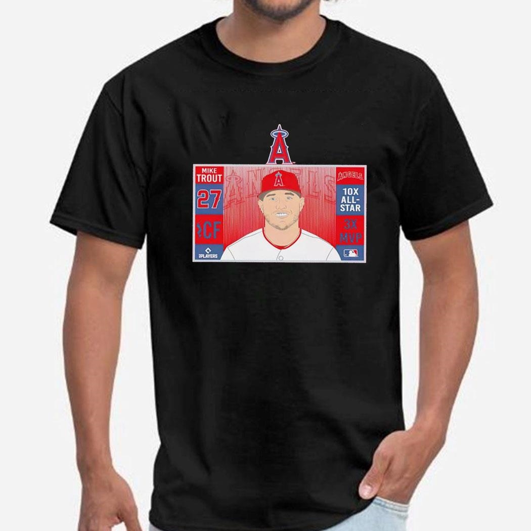 Los Angeles Angels Mike Trout 10x All-star 3x Mvp Tee Hoodiepng