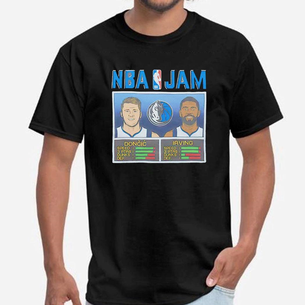 Nba Jam Luka Doncic Kyrie Irving Dallas Mavericks Tee Hoodie Nba Jam Luka Doncic Kyrie Irving Dallas Mavericks Tee Hoodie