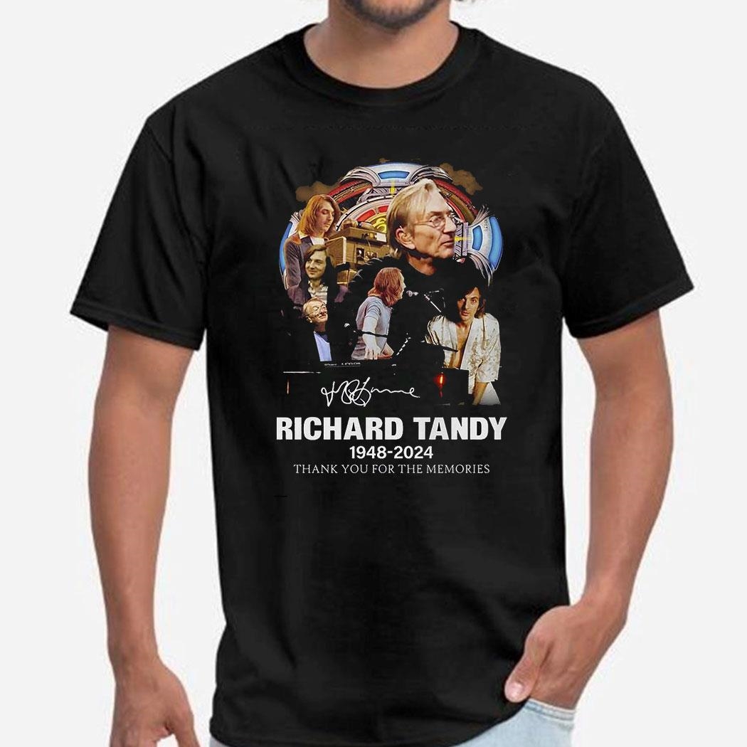 Richard Tandy 1948-2024 Signature Thank You For The Memories T-shirt Hoodie