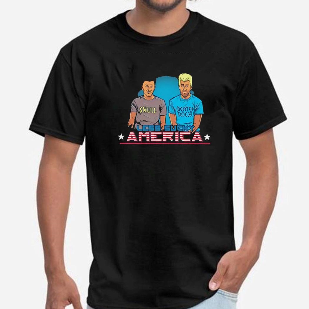 Ryan Gosling And Mikey Day As Beavis And Butt-head Less Sucky America Shirt Ladies Tee