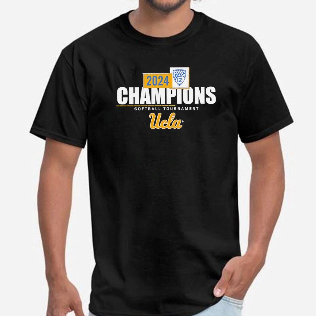Ucla Bruins 2024 Pac-12 Softball Tournament Champions Shirt Ladies Tee