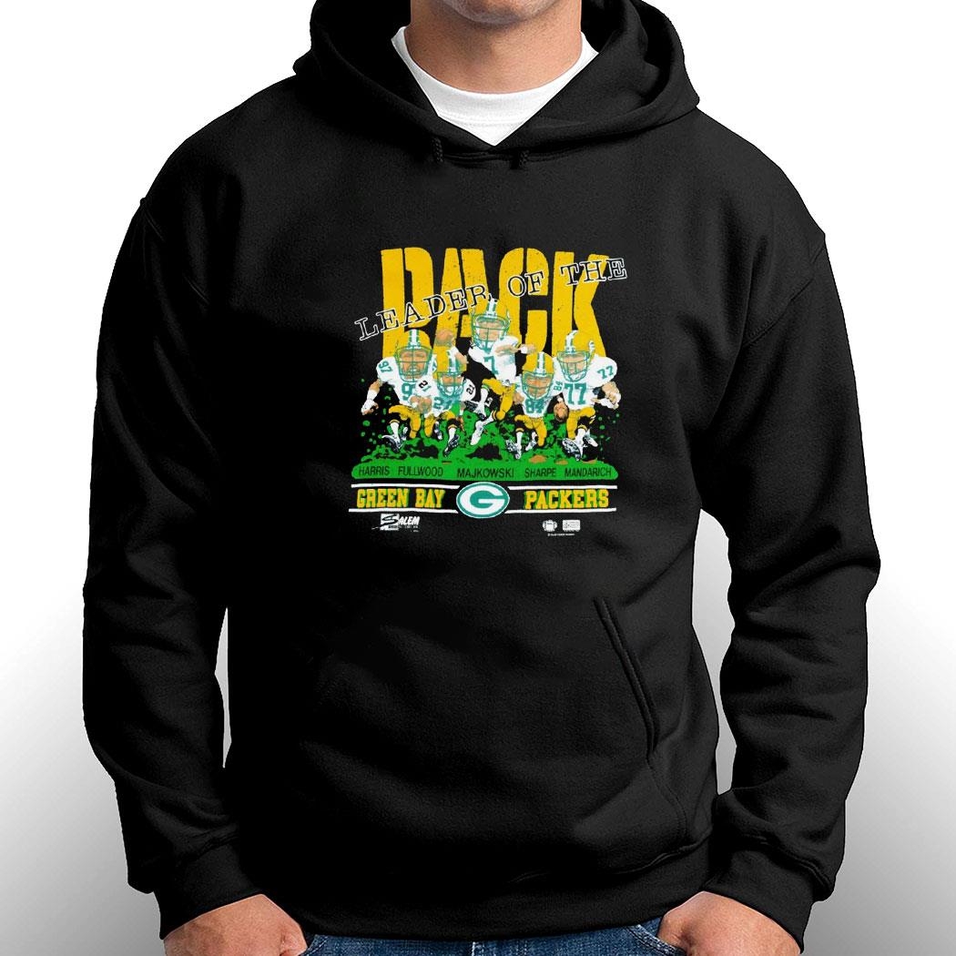 Green Bay Packers Leader Of The Pack Harris Fullwood Majkowski Sharpe Mandarich Tee Hoodie Green Bay Packers Leader Of The Pack Harris Fullwood Majkowski Sharpe Mandarich Tee Hoodie
