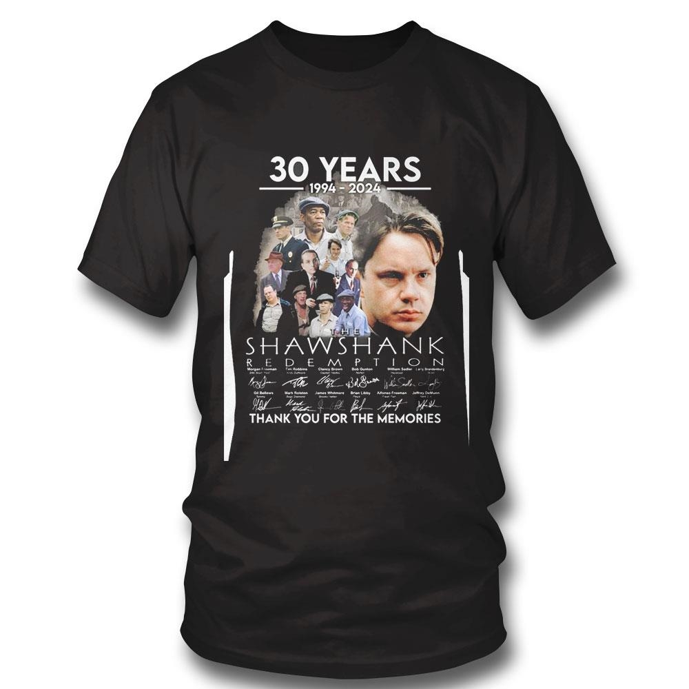 30 Years 1994-2024 Shawshank Redemption Thank You For The Memories Tee Hoodie
