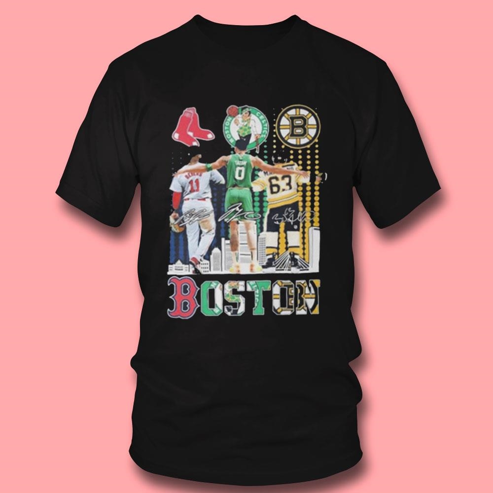 Boston Red Sox Rafael Devers Celtics Jayson Tatum Bruins Brad Marchand Stars Tee Ls Shirt Boston Red Sox Rafael Devers Celtics Jayson Tatum Bruins Brad Marchand Stars Tee Ls Shirt