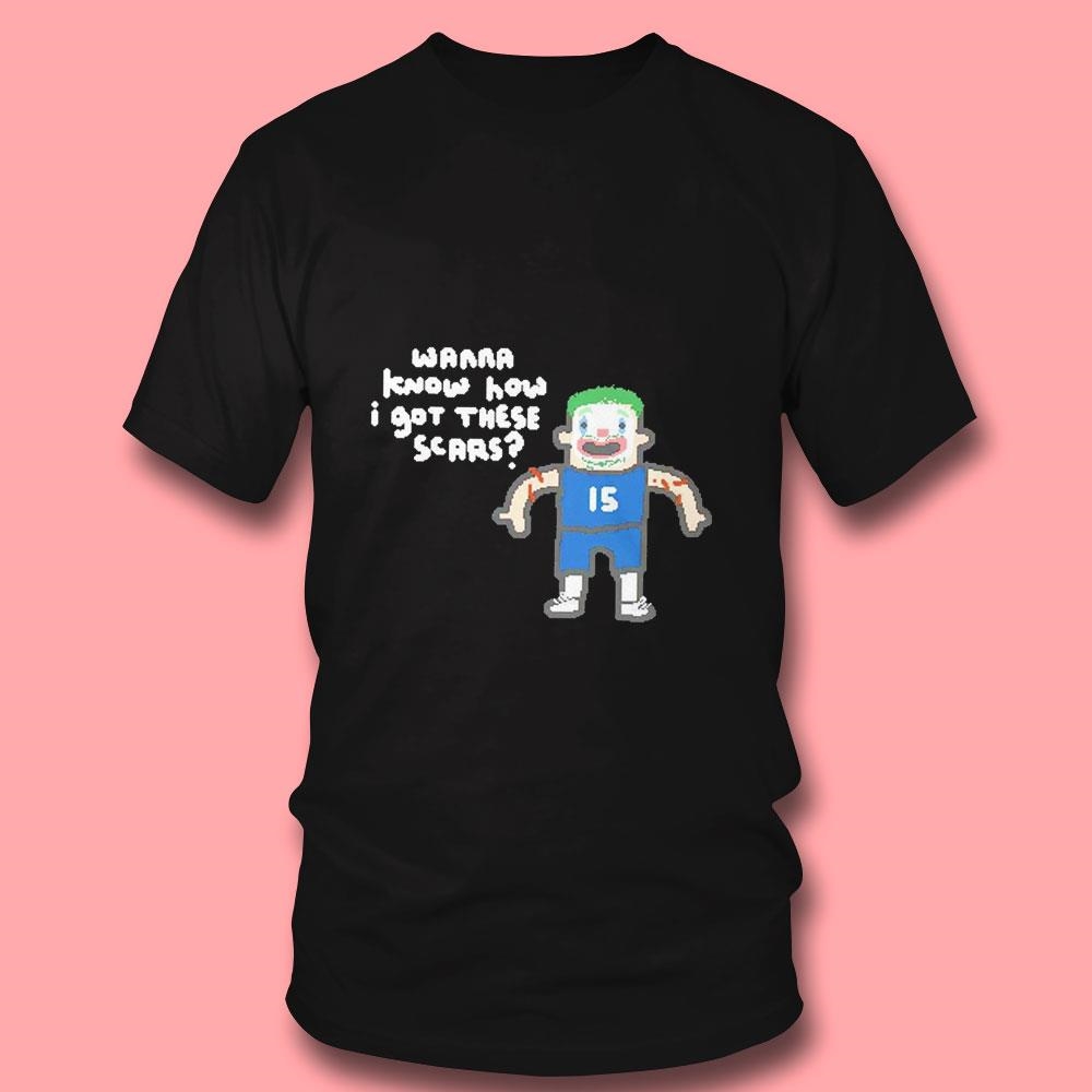 Denver Nuggets Nikola Jokić The Joker Wanna Know How I Got These Scars Art Shirt Ladies Tee Denver Nuggets Nikola Jokić The Joker Wanna Know How I Got These Scars Art Shirt Ladies Tee