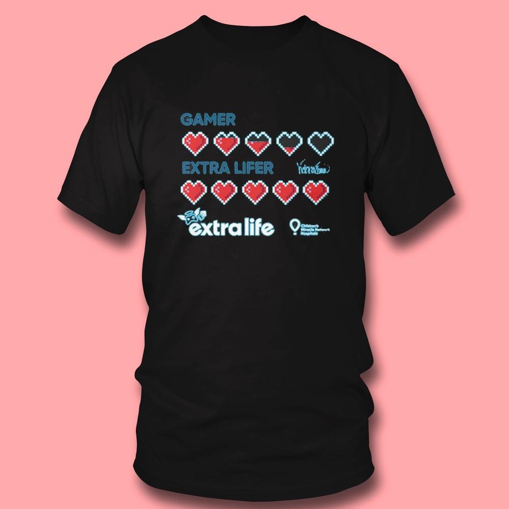 Game Extra Life Extra Life Heart Tee Ls Shirt Game Extra Life Extra Life Heart Tee Ls Shirt