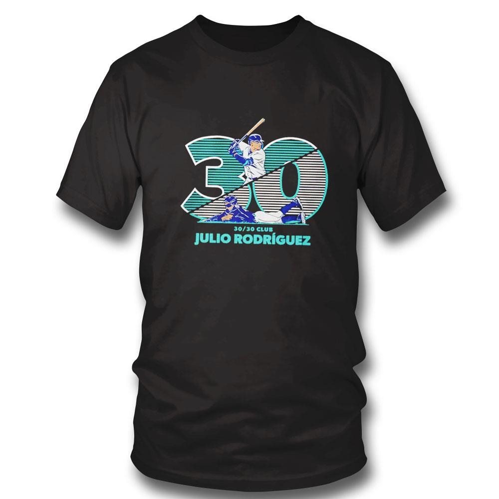 Julio Rodriguez Seattle Mariners 30-30 Club Baseball Shirt Hoodie