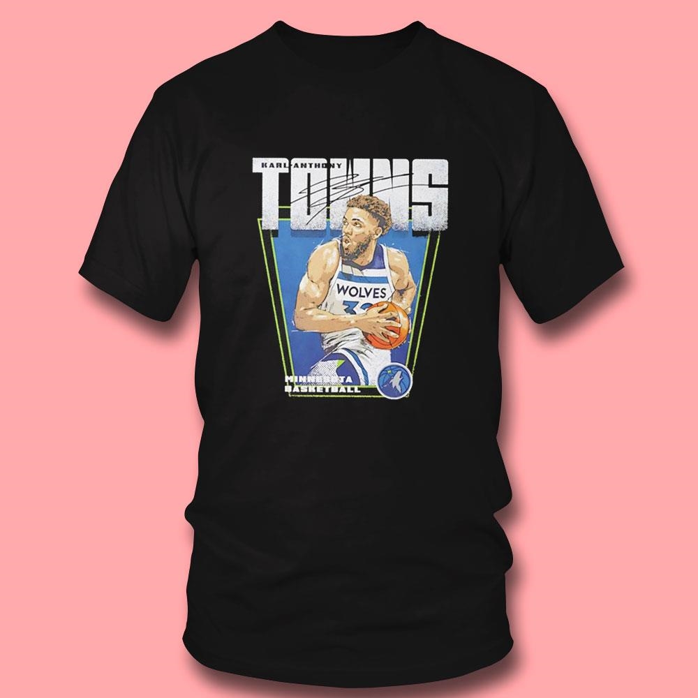 Karl Anthony Towns Minnesota Timberwolves Basketball Signature Tee Hoodie Karl Anthony Towns Minnesota Timberwolves Basketball Signature Tee Hoodie