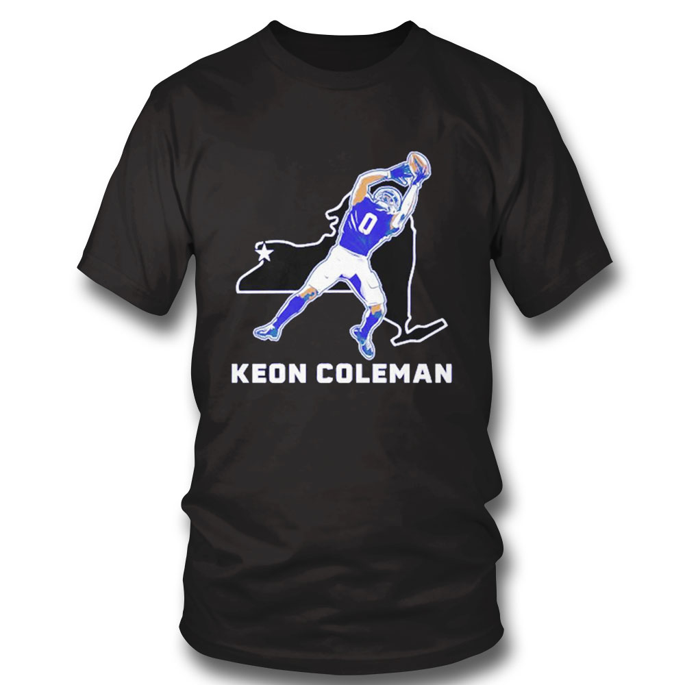 Keon Coleman Buffalo Bills State Star Shirt Hoodie Ladies Tee
