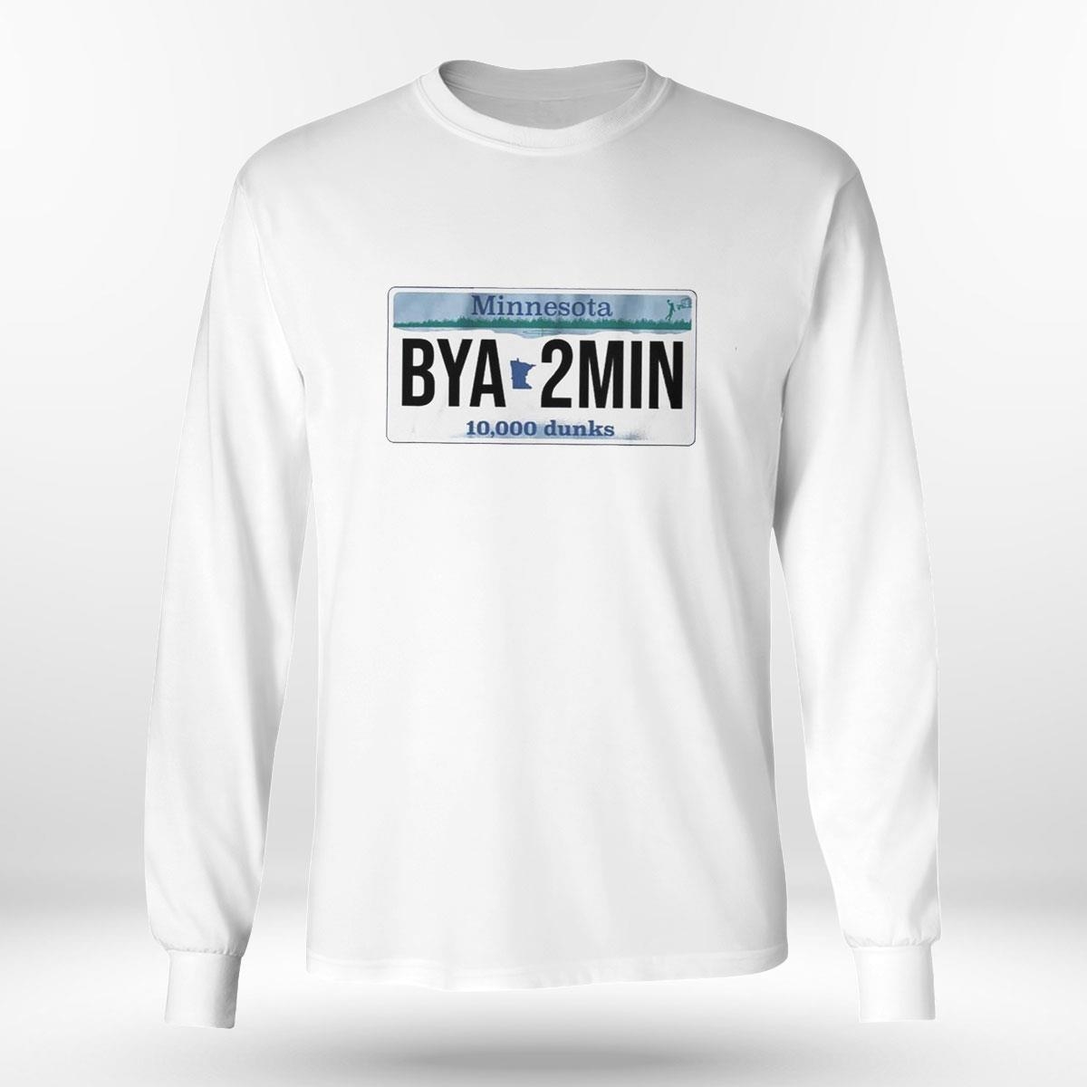 Minnesota Bya2min License Plate Tee Ls Shirt Minnesota Bya2min License Plate Tee Ls Shirt