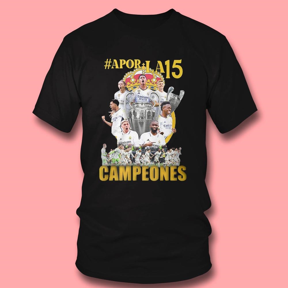 Real Madrid Apor La15 Campeones Tee Ls Shirt Real Madrid Apor La15 Campeones Tee Ls Shirt