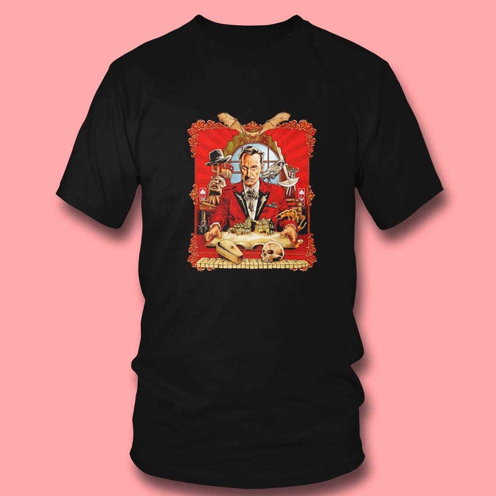 Vincent Price Cartoon Shirt Ladies Tee Vincent Price Cartoon Shirt Ladies Tee