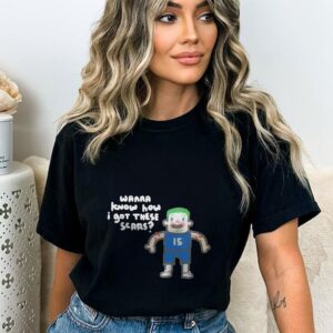 5 denver nuggets nikola jokic the joker wanna know how i got these scars art shirt ladies tee