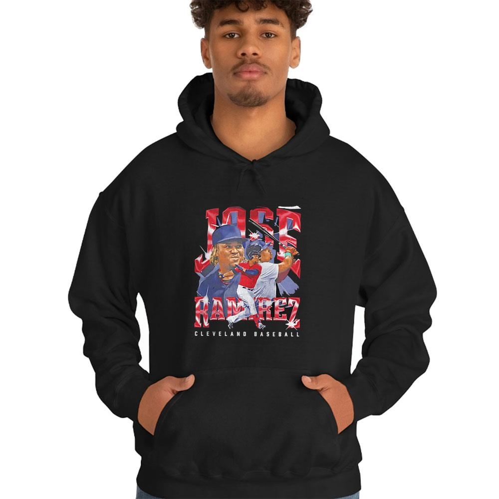 Jose Ramirez Cleveland Guardians Baseball Tee Hoodie Jose Ramirez Cleveland Guardians Baseball Tee Hoodie