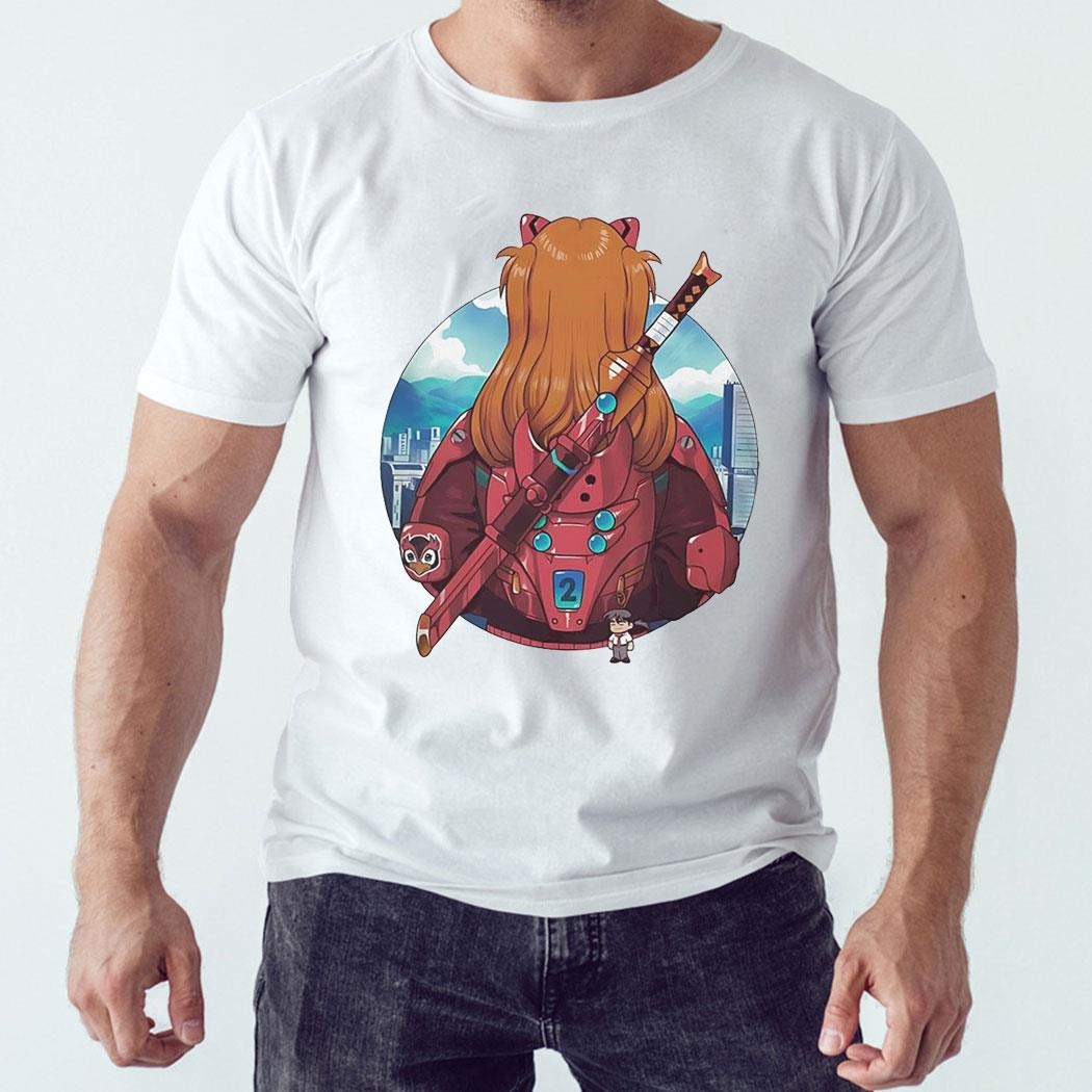 Second Summer Asuka From Neon Genesis Evangelion Tee Hoodie Ls Shirt