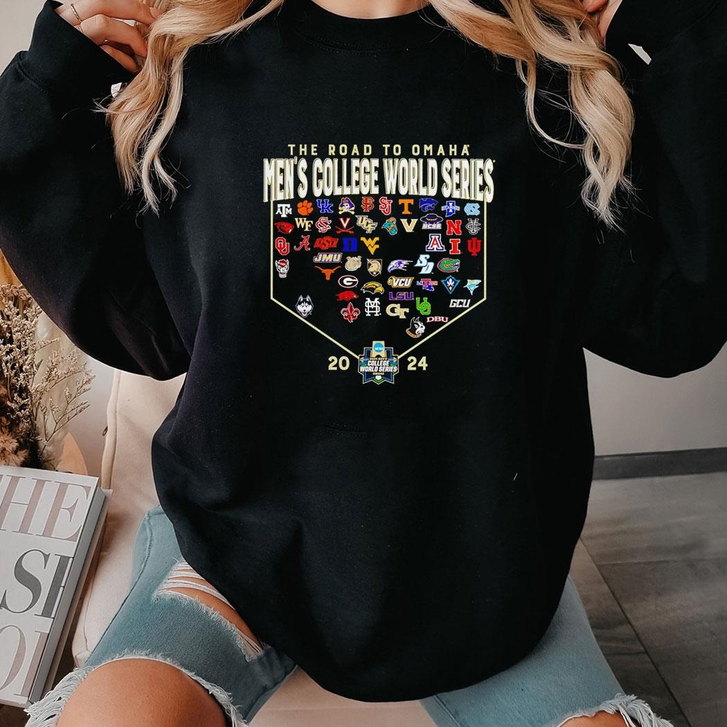 2024 Ncaa Men’s Baseball College World Series 64 Team Shirt Ladies Tee