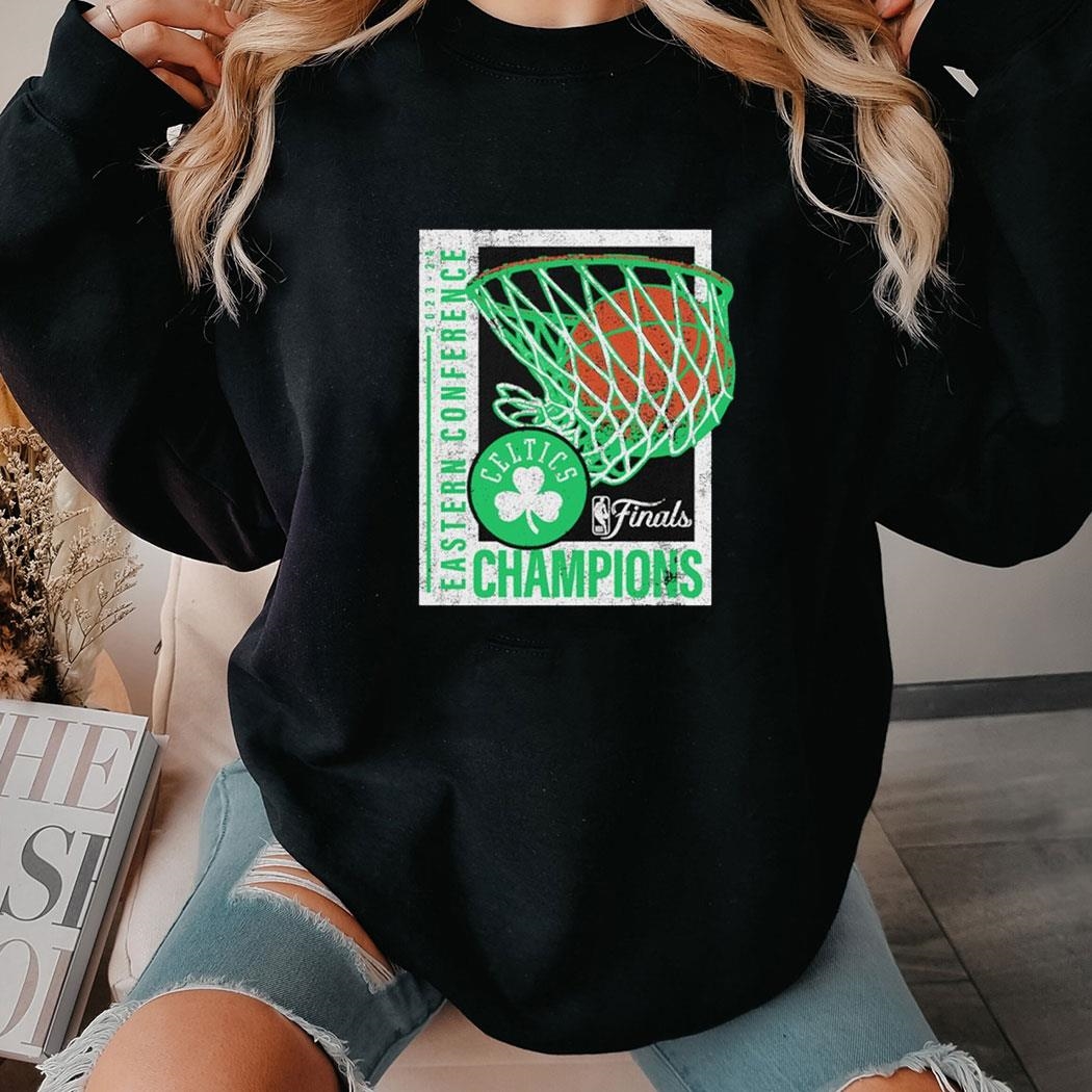 Boston Celtics 2024 Eastern Conference Champions Full Court Trap Shirt Ladies Tee