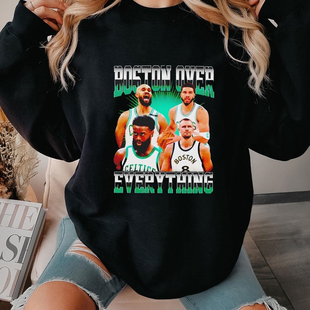 Boston Celtics Over Everything Vintage Tee Hoodiepng