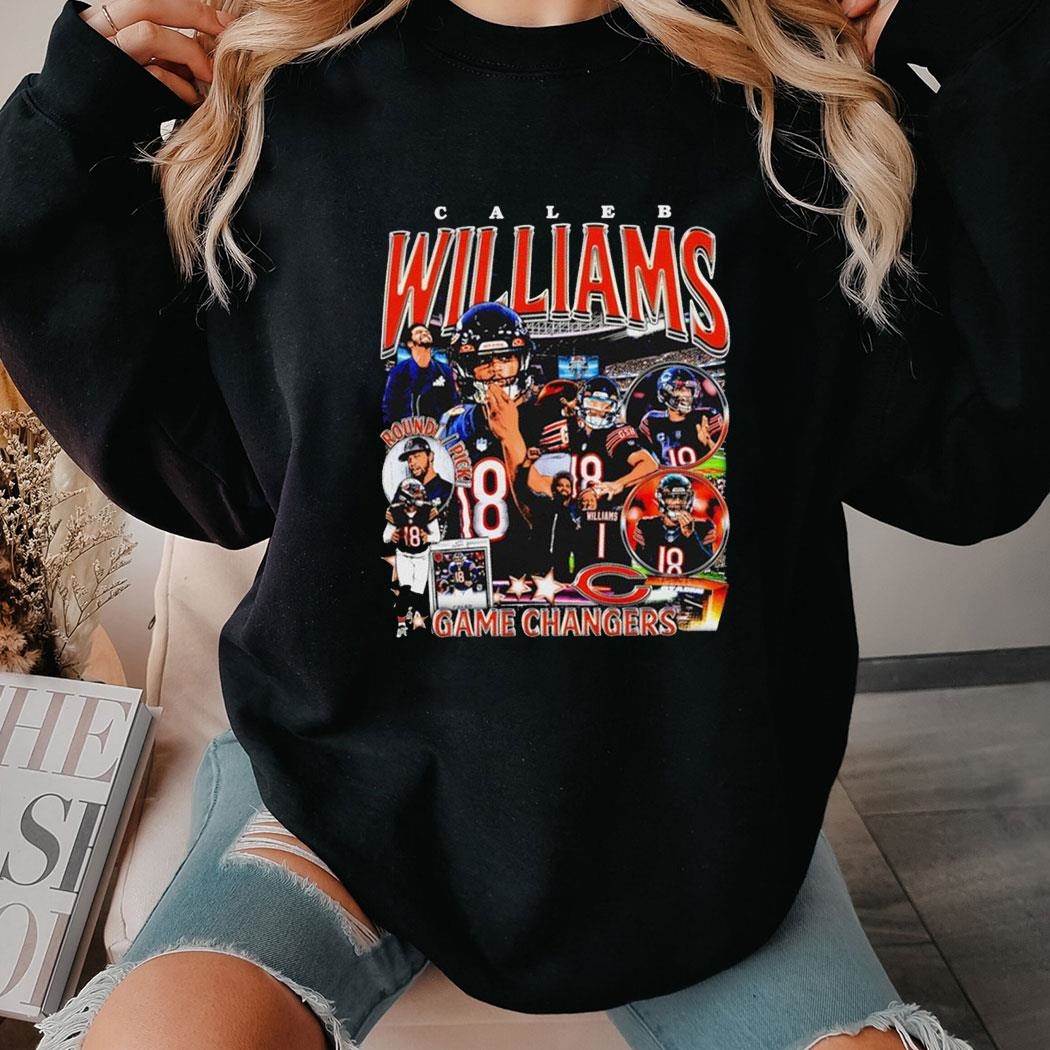 Caleb Williams Chicago Bears Vintage Tee Hoodie