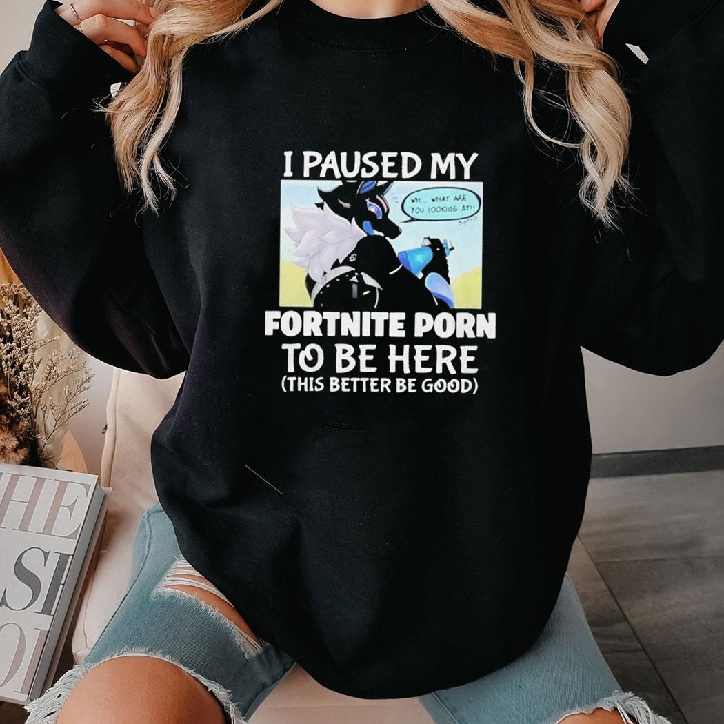 I Paused My Fortnite To Be Here This Better Be Good Shirt Hoodie