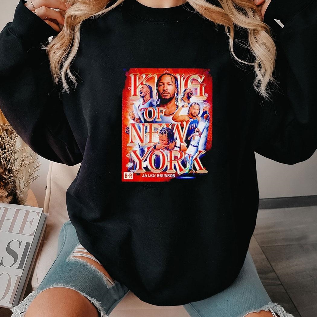 Jalen Brunson King Of New York Knicks Takedown Philly Nba Poster Shirt Hoodie