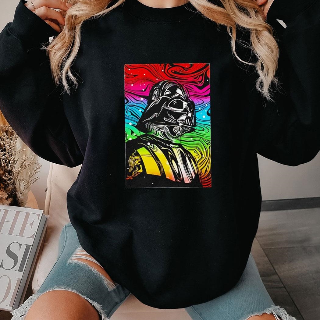 Psychedelic Side Of The Force Darth Vader Star Wars Shirt Ladies Tee Psychedelic Side Of The Force Darth Vader Star Wars Shirt Ladies Tee