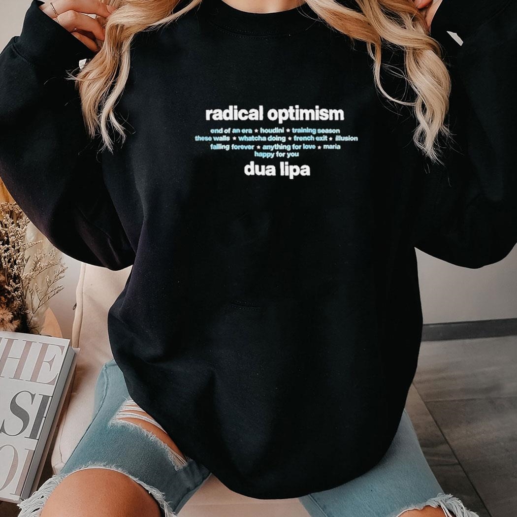 Radical Optimism Tracklist Dua Lipa Shirt Ladies Tee