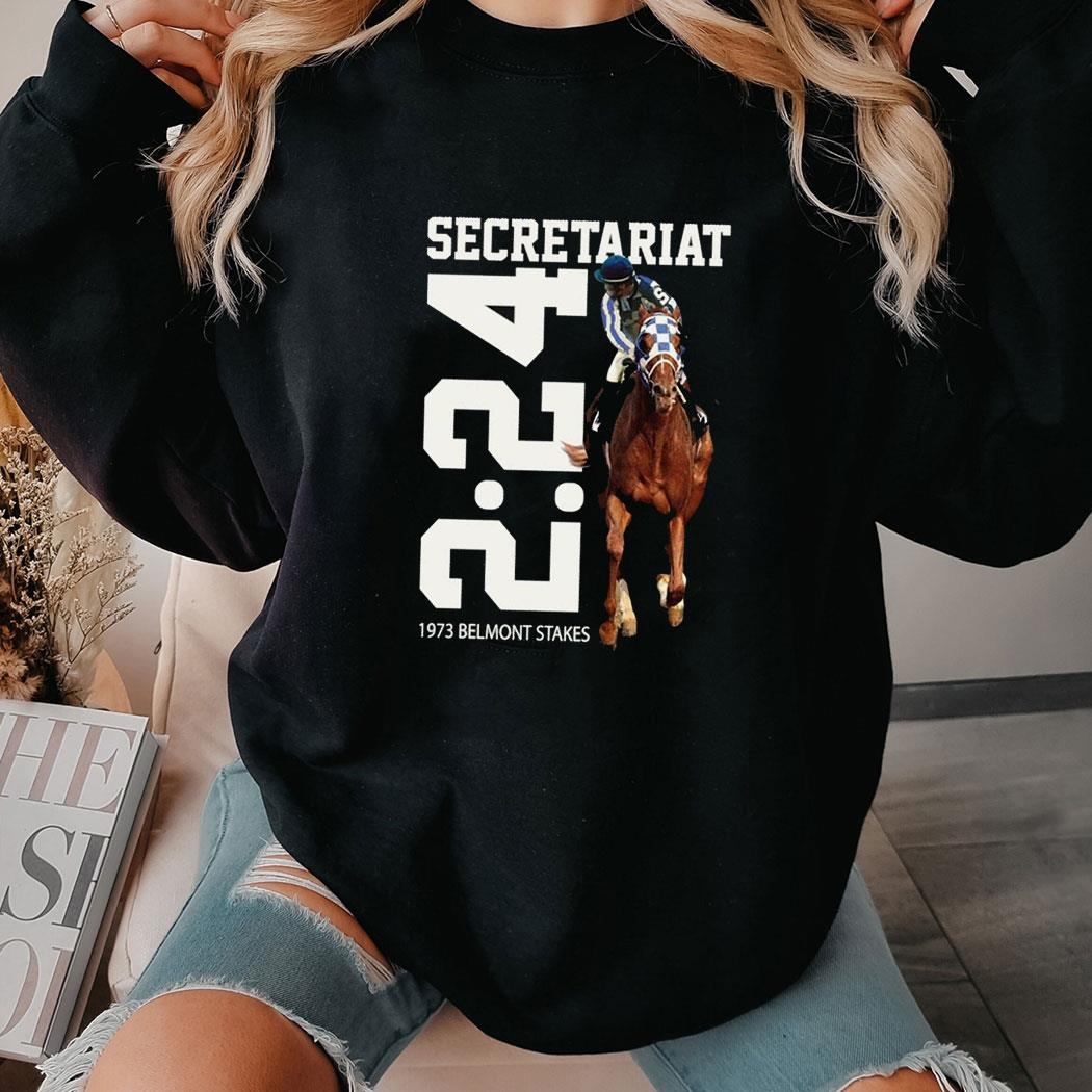 Secretariat 2 24 1973 Belmont Stakes Kentucky Derby Day Horse Racing Shirt Hoodie