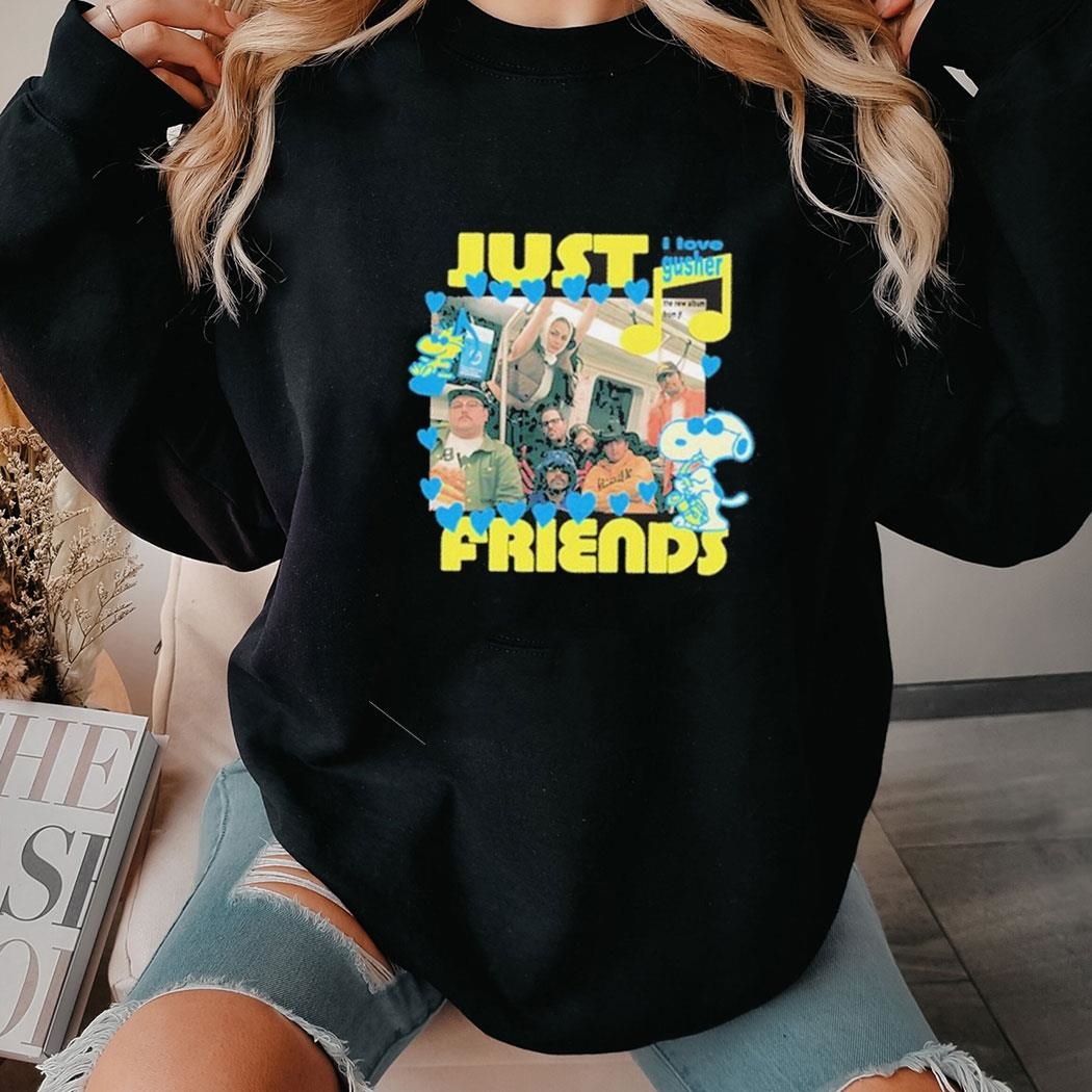 Snoopy Just Friends I Love Gusher J Crew Shirt Hoodie