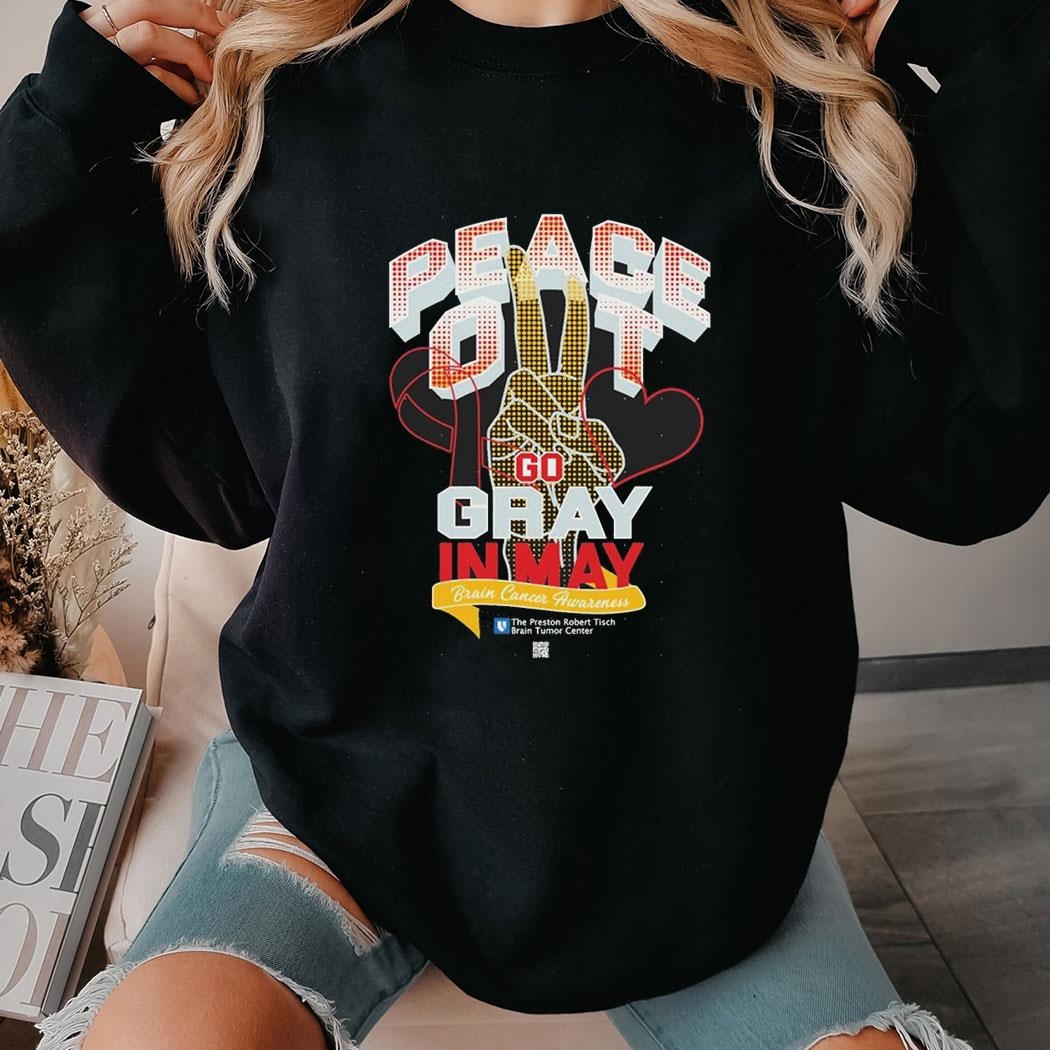 Ufl Msx By Michael Strahan Go Gray In May Awareness Tee Ls Shirt