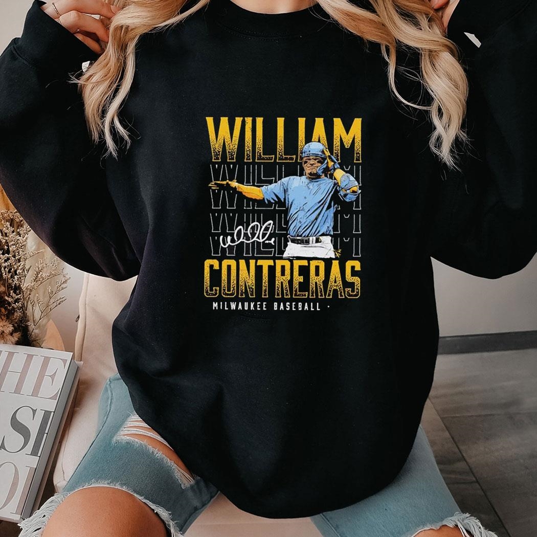 William Contreras Milwaukee Brewers Baseball Tee Hoodie