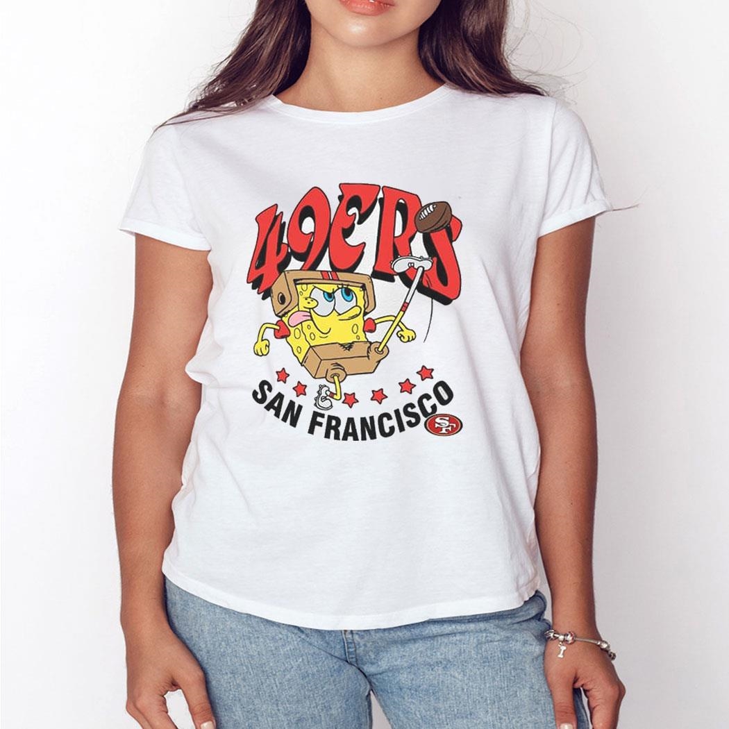 49ers San Francisco Super Bowl Lviii Spongebob Shirt Ladies Tee
