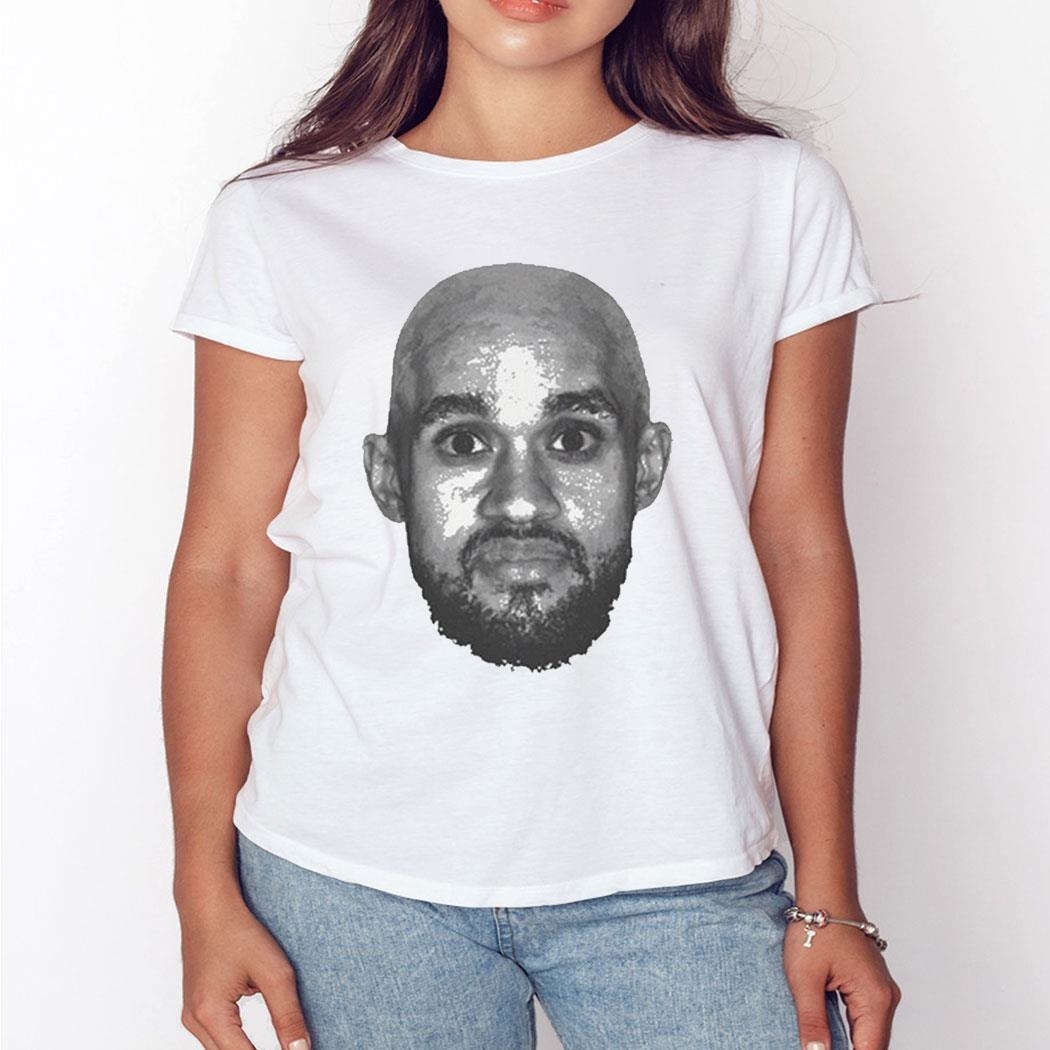 Bald Derrick White Funny Face Boston Shirt Ladies Tee