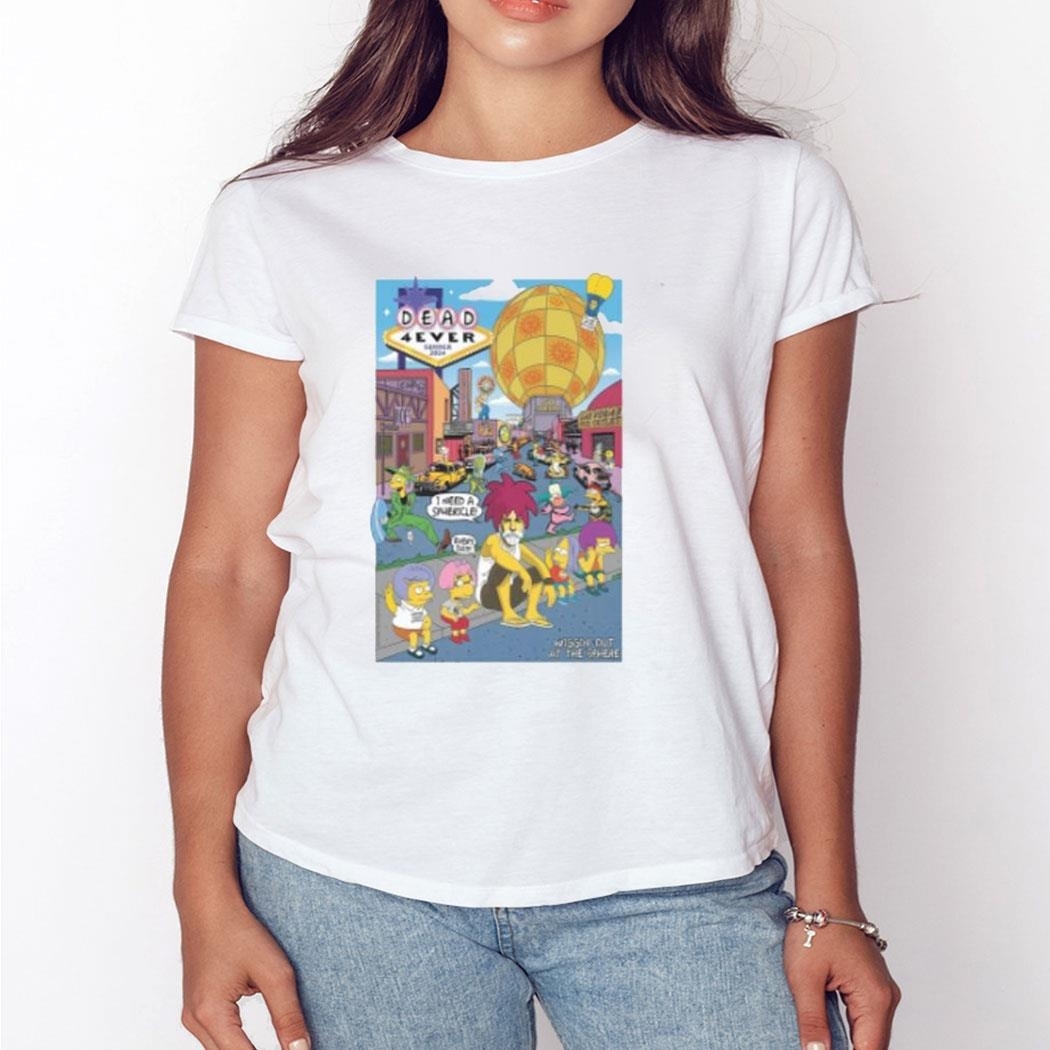 Dead And Company 2024 Concert At Sphere In Las Vegas Nv Poster Shirt Ladies Tee