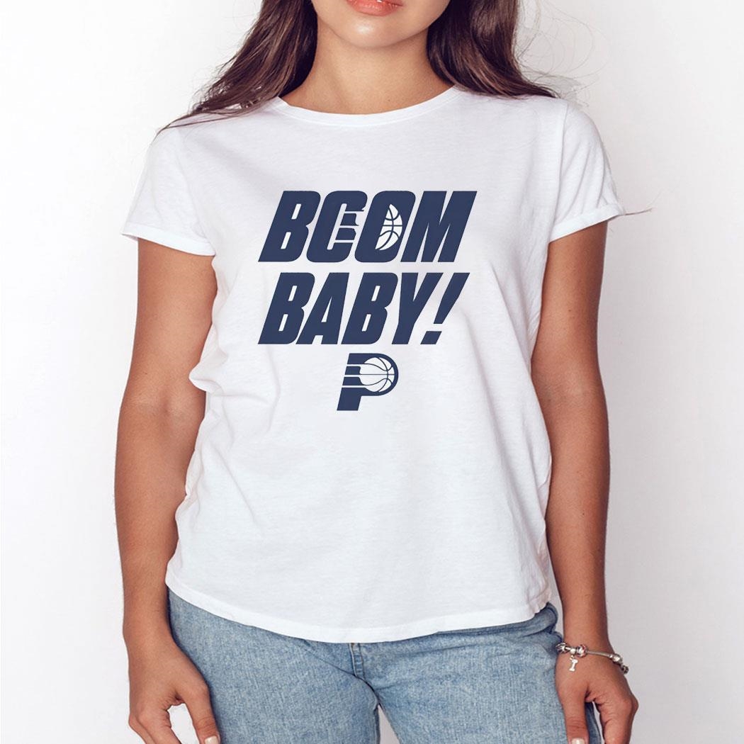 Indiana Pacers Boom Baby Shirt Ladies Tee